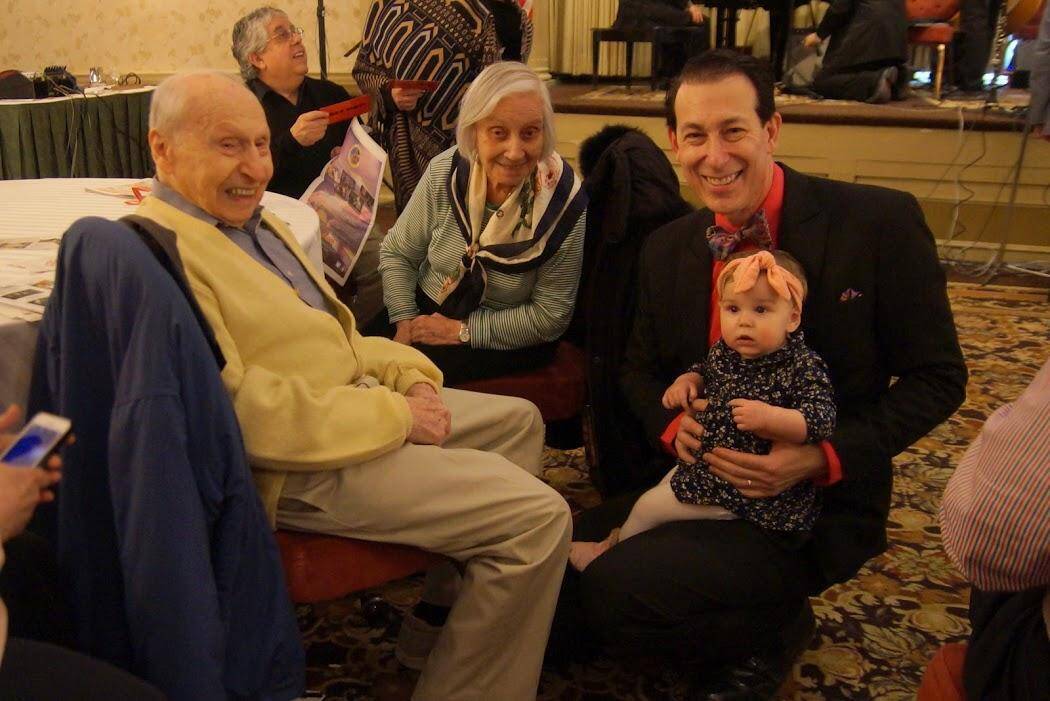  Ray Cerino, 97, Aurora Economic, Dan Levinson, and Aven Levinson, 9 mo. 