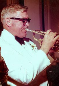 Dick Ames with horn