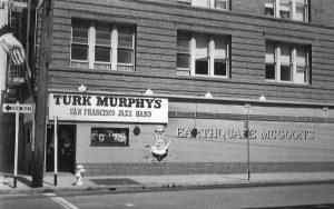 Earthquake McGoon’s at its original location, 99 Broadway in San Francisco, photographed in October 1962. (photo by Paul Nelson)