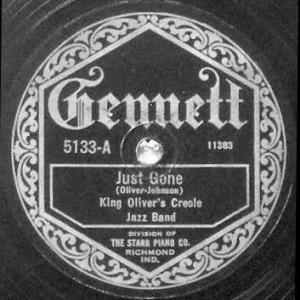 Johnny and Baby Dodds—as well as Louis Armstrong—made their first record, “Just Gone,” with King Oliver on April 5, 1923.