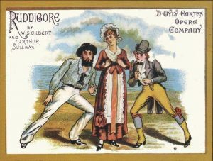 Poster for a production of Ruddigore, published in 1887.
