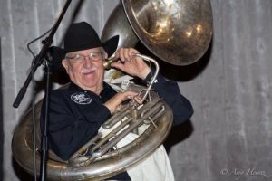 Big Earl McKee of the High Sierra Jazz Band (photo by Amy Heintz)
