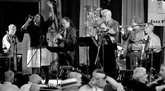 Marilyn Keller performs with the Black Swan Classic Jazz Band
