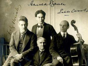 Fritz Kreisler, Harold Bauer, Pablo Casals, and Walter Damrosch at Carnegie Hall, 1904 Fritz Kreisler, Harold Bauer, Pablo Casals, and Walter Damrosch at Carnegie Hall, 1904