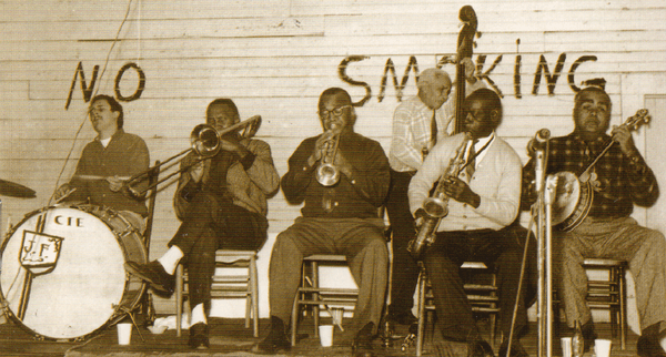 Barry Martyn, Jim Robinson, Kid Sheik, Alcide Pavageau, John Handy, and George Guesnon