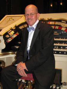 Tony Thomas at the organ