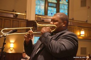 Wycliffe Gordon slide trumpet Scranton May 10 2019 John Herr
