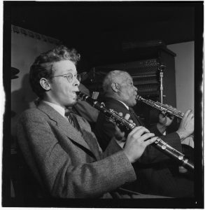 Bob Wilber and Sidney Bechet, Jimmy Ryan's (Club), New York, c. January 1947; image: William P. Gottlieb