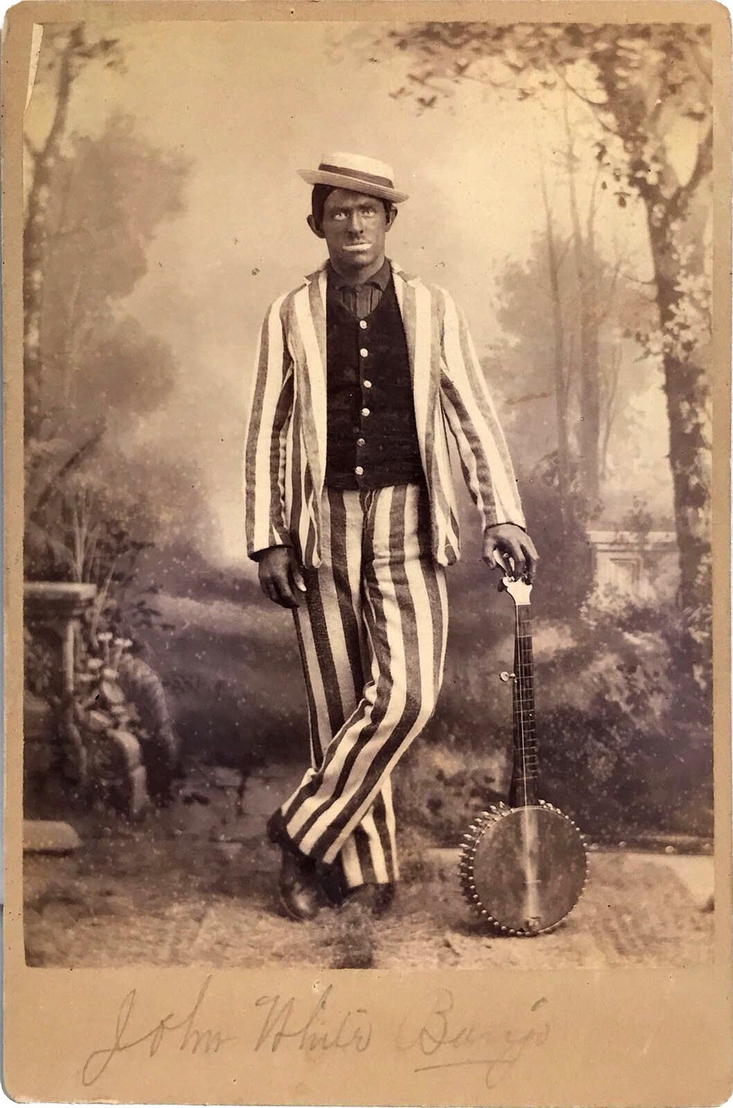 Blackface Minstrel John White Bedford of Haverstraw New York