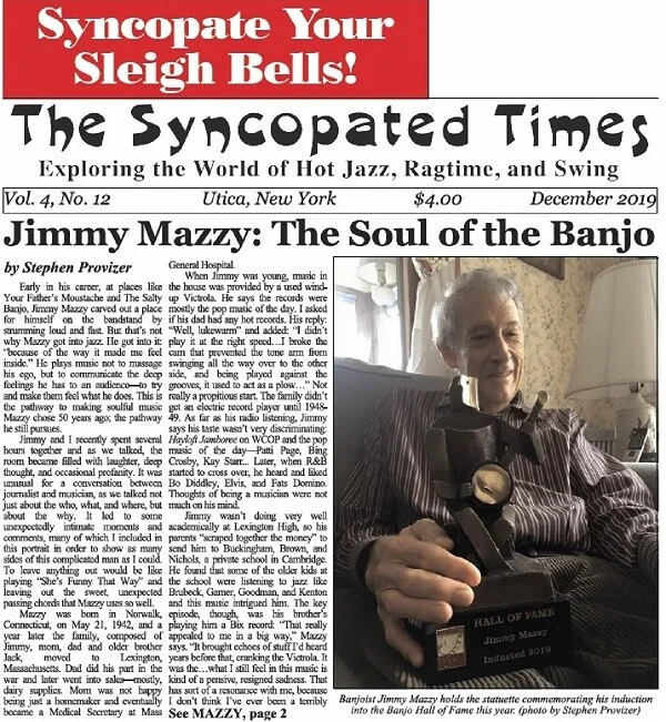 Syncopated Times 2019-12 December cover