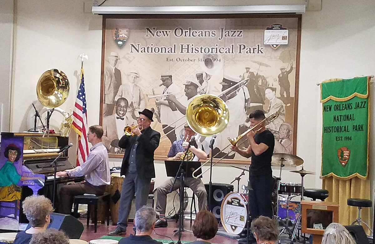 Jazz Park – Richard Scott (p), Kevin Clark (cnt), Patrick Sheridan (sousa), Harry Watters (tb)