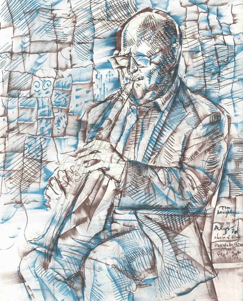 Sketch of of Tim Laughlin- by Emilie Rhys