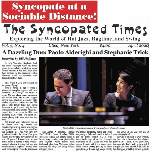 Syncopated Times 2020-03 March cover 600