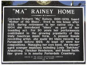 Ma Rainey Home sign