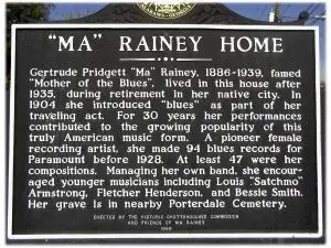 Ma Rainey Home sign