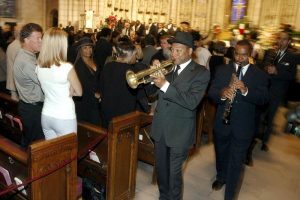 Wynton at Lionel Hampton Funeral