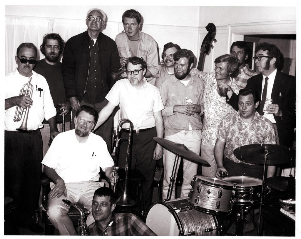 1972 group photo of East Bay Jazz Revival musicians