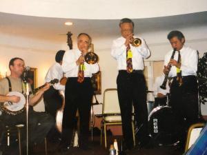 Clint with New Orleans Rascals of Osaka at San Diego Jazz Fest 2003