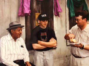  Clint Baker and Robert Barics with Willie Humphrey, 1992