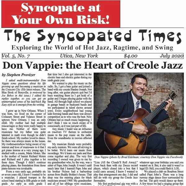 Syncopated Times 2020-07 July cover