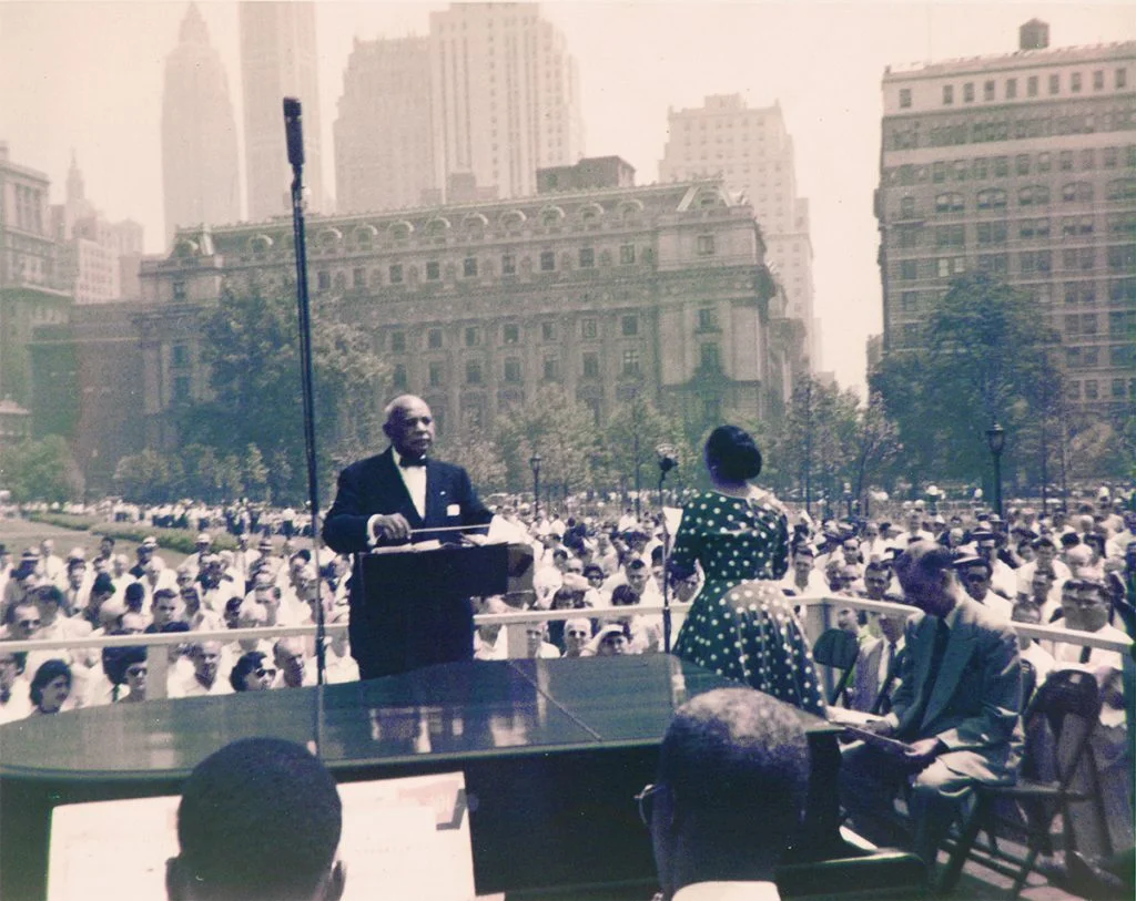 W. C, Handy conducts in NYC