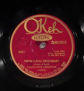 Lillie Delk Christian with Louis Armstrong's Jazz Four