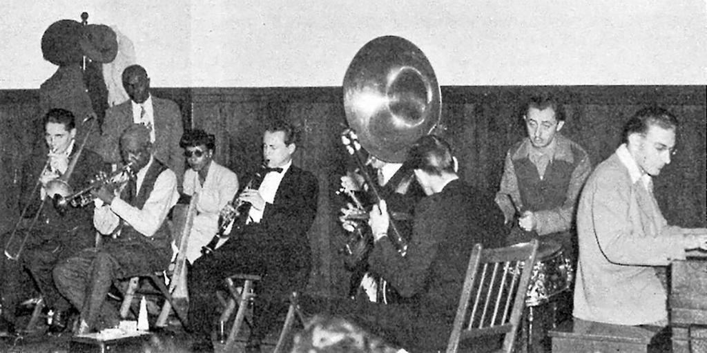 Bunk Johnson’s Hot Seven at CIO Hall in San Francisco, 1943.