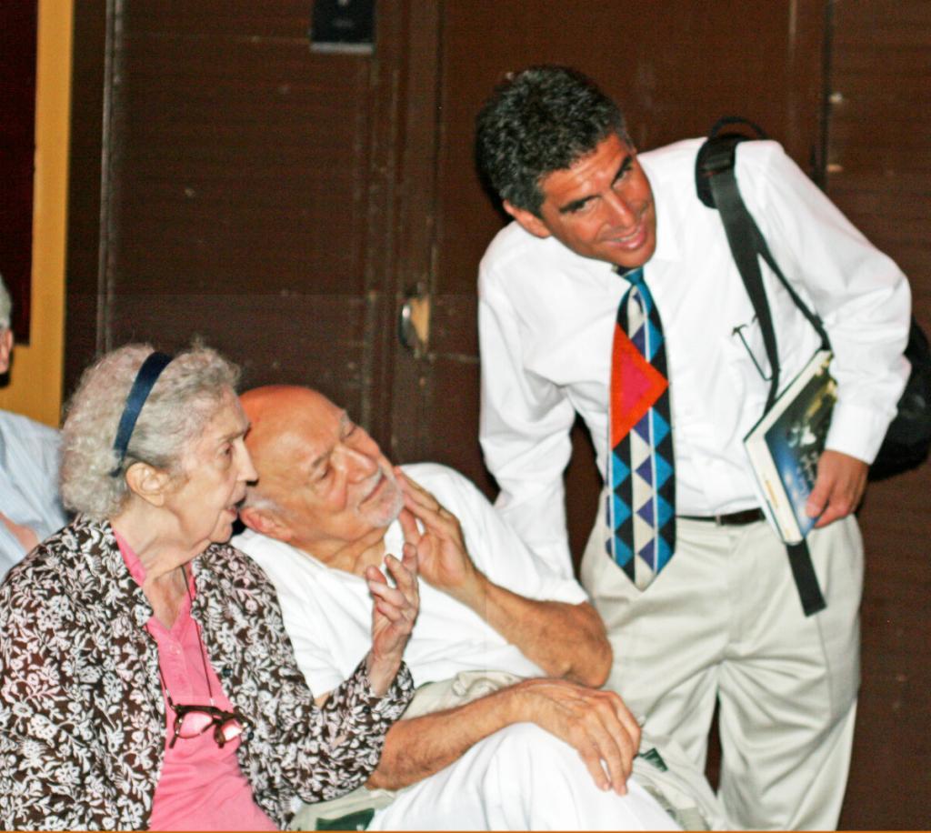 David Sager with George and Anahid Avakian at Satchmo Summerfest, New Orleans