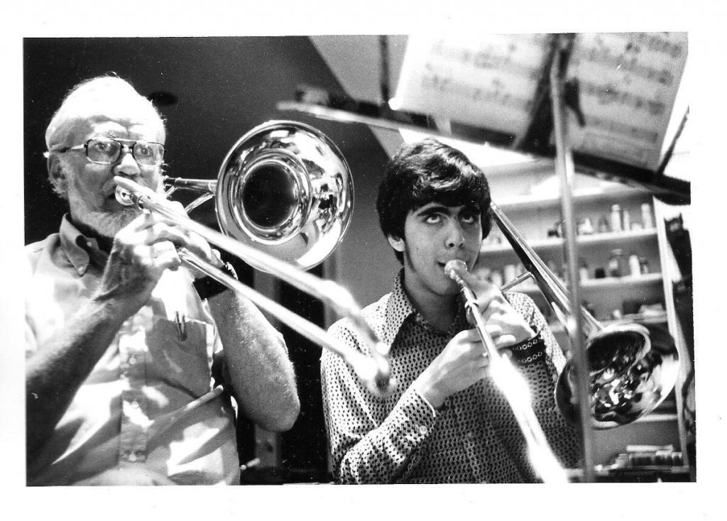 David Sager with mentor Clayton Eakle 1975