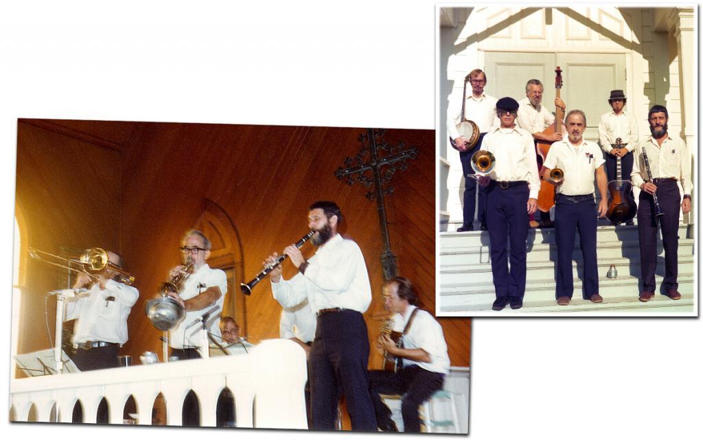 Stone Age Jazz Band at Old St. Hilary’s Church in Tiburon, CA.