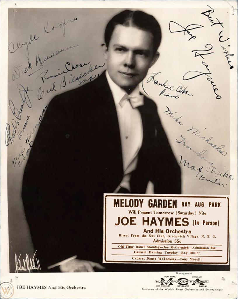 Joe Haymes Advertisement