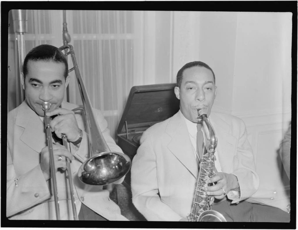 Johnny Hodges and Lawrence Brown