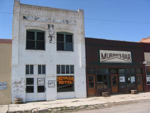 The Nevada Hotel and Murphy’s Bar on Front Street in Wells