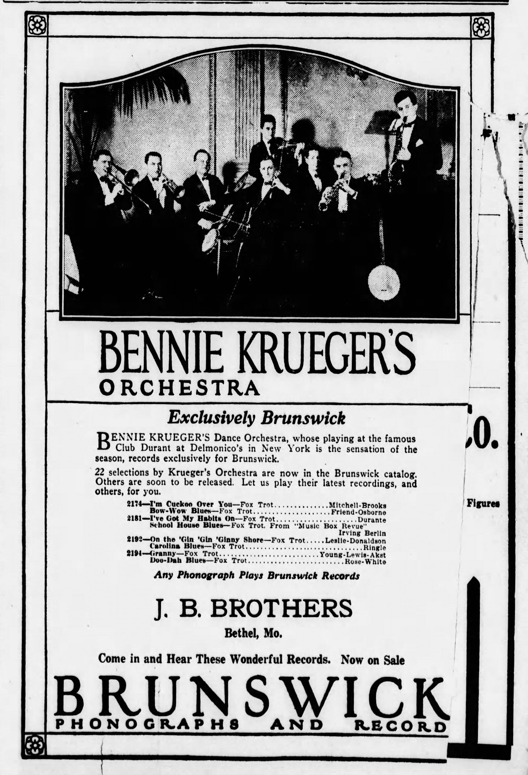 Moonlight Memories: How the Corporate Culture of Brunswick Records Mirrored American Popular Culture of the Early 1920s