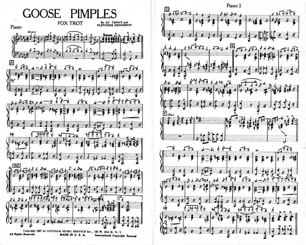 Three Recordings of “Goose Pimples” - The Syncopated Times
