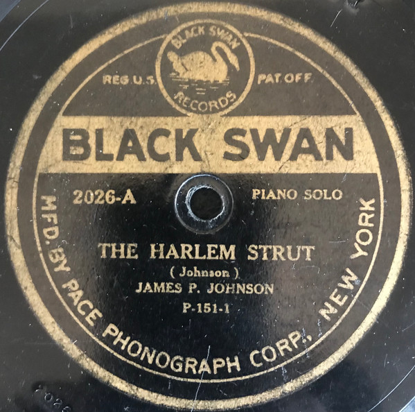 Label of Black Swan 2026-A, recorded September 1921.